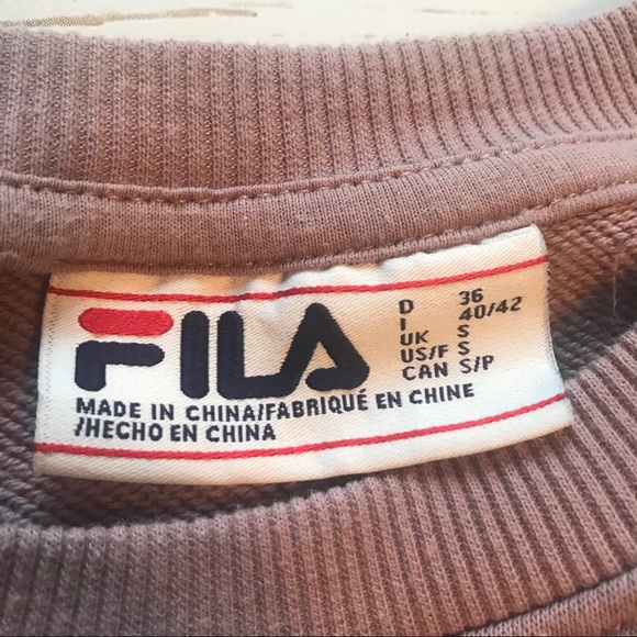 Fila crewneck lavender sweatshirt small. - Picture 2 of 4